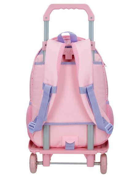 MOCHILA ADAP. 42CM 2C. C/CARRO. HELLO KITTY BOWS